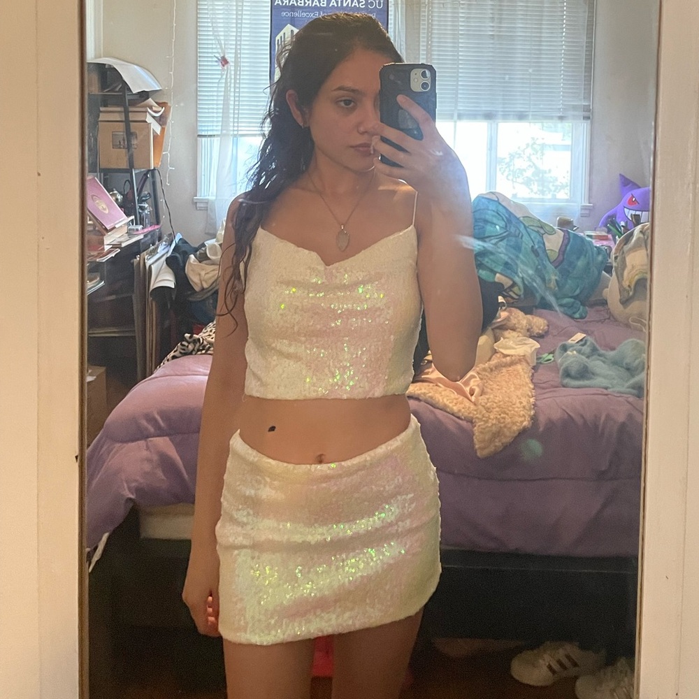White shimmer set🤍🪽✨